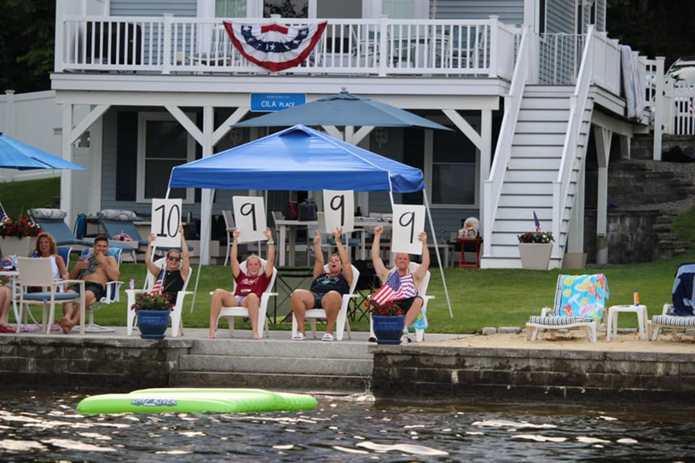 Lake Shirley residents during the annual July 4th celebration.